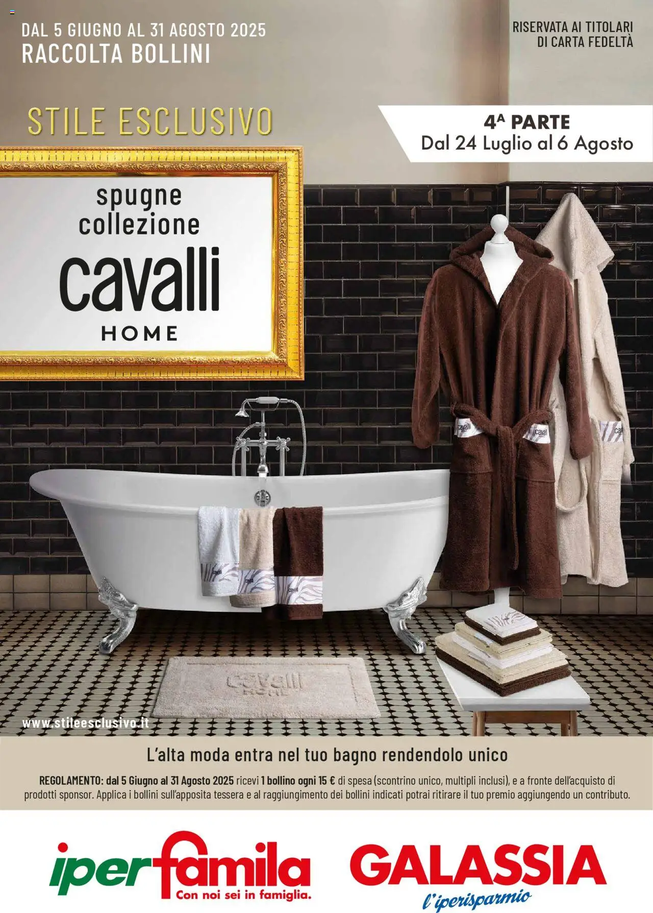 Volantino Famila valido da 24/07/2025 numero di pagina 1 - Bagno, Spugne