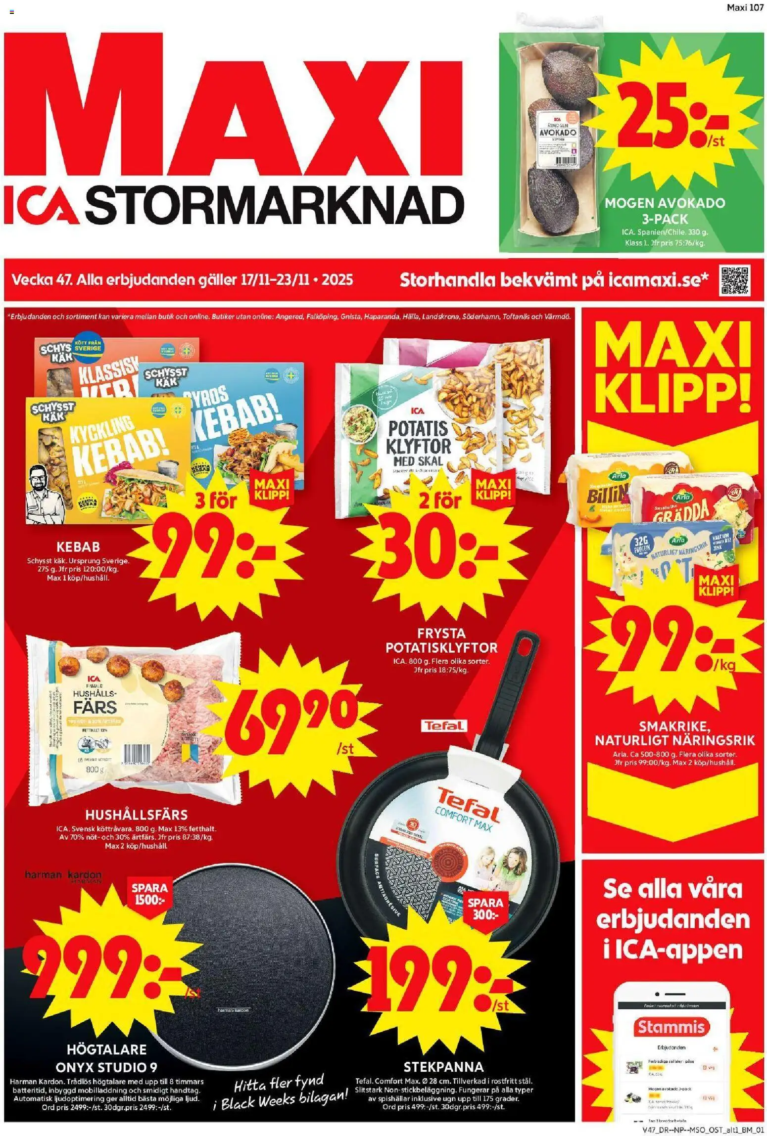 Förhandsgranska reklamblad Järfälla från butik ICA Maxi gäller från 17/11/2025