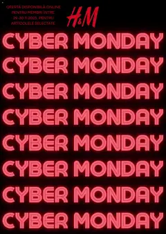 Previzualizarea de cataloage: H&M Catalog - Cyber Monday valabil de la 29.11.2025