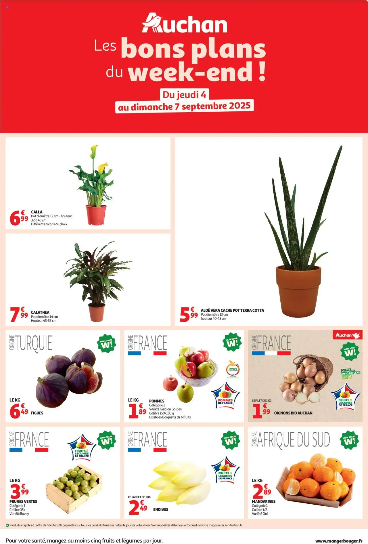 Les bons plans du week-end dans votre hyper ! de la boutique Auchan valable du 04/09/2025 - Page numéro 1