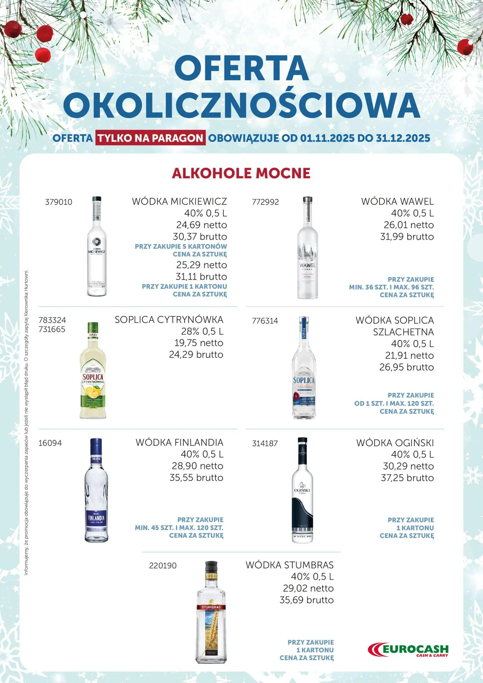 Pogląd gazetki "Oferta Okolicznościowa" ze sklepu Eurocash ważnej od 01.11.2025