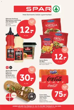 Eksempel på tilbudsavis Tilbudsavis fra butik Spar gyldig fra 18/07/2025
