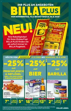 Vorschau der Angebote: Billa Plus Oberösterreich gültig ab 14.08.2025