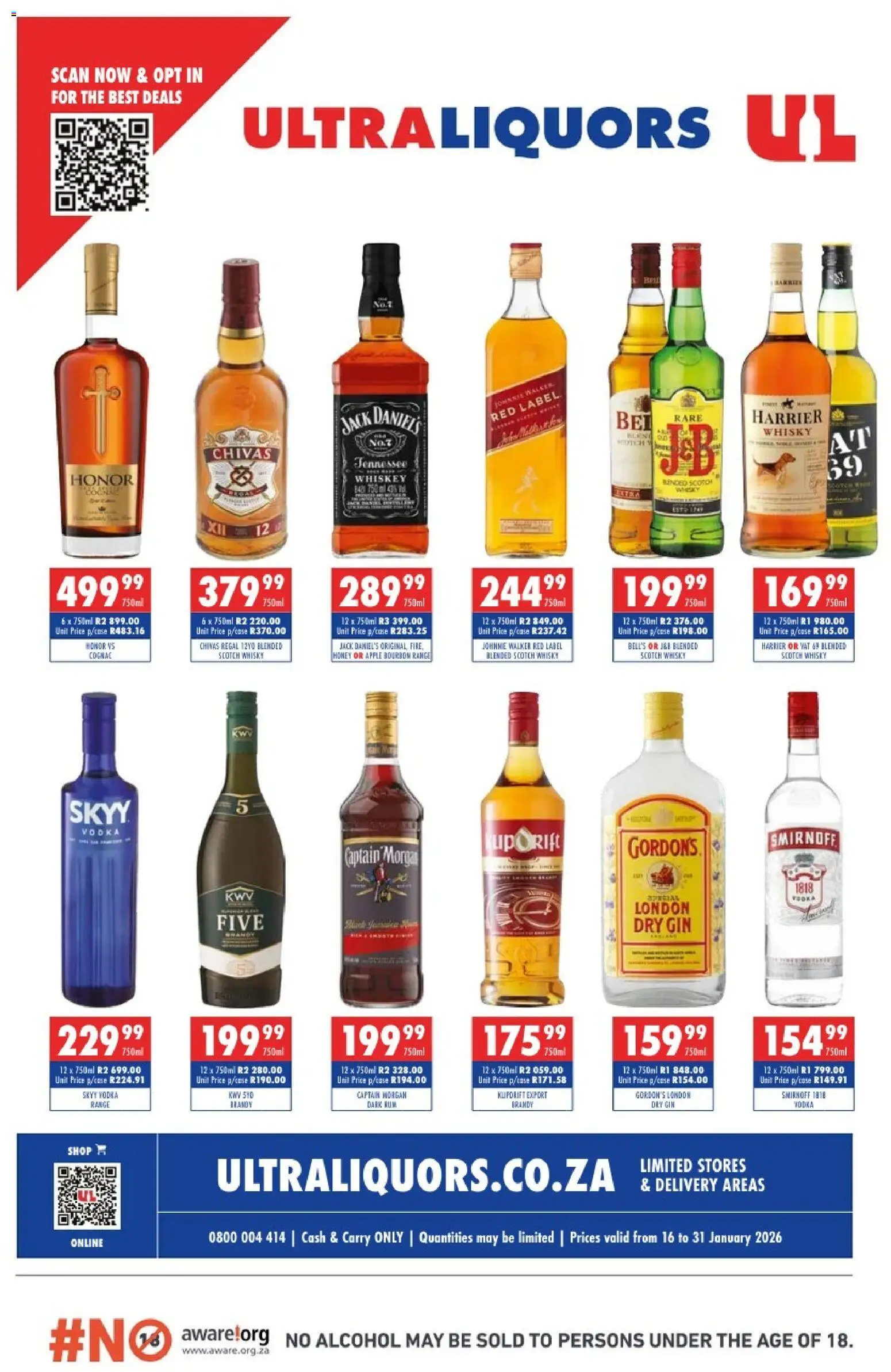 Preview of Ultra Liquors flyer valid from 16/01/2026
