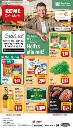 Vorschau von dem Prospekt des Geschäftes Rewe, gültig ab dem 22.02.2026