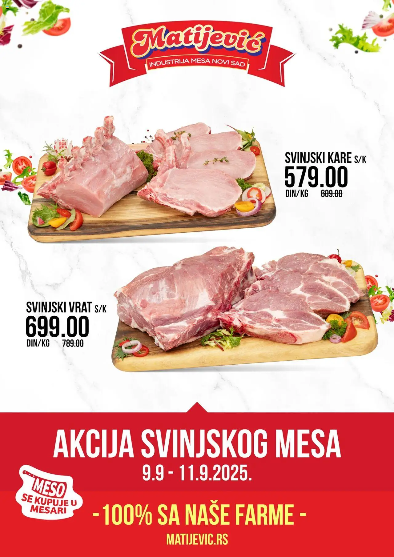 Matijevic katalog važi od 09.09.2025 - stranica 1 - Svinjski vrat, Svinjski kare, Vrat