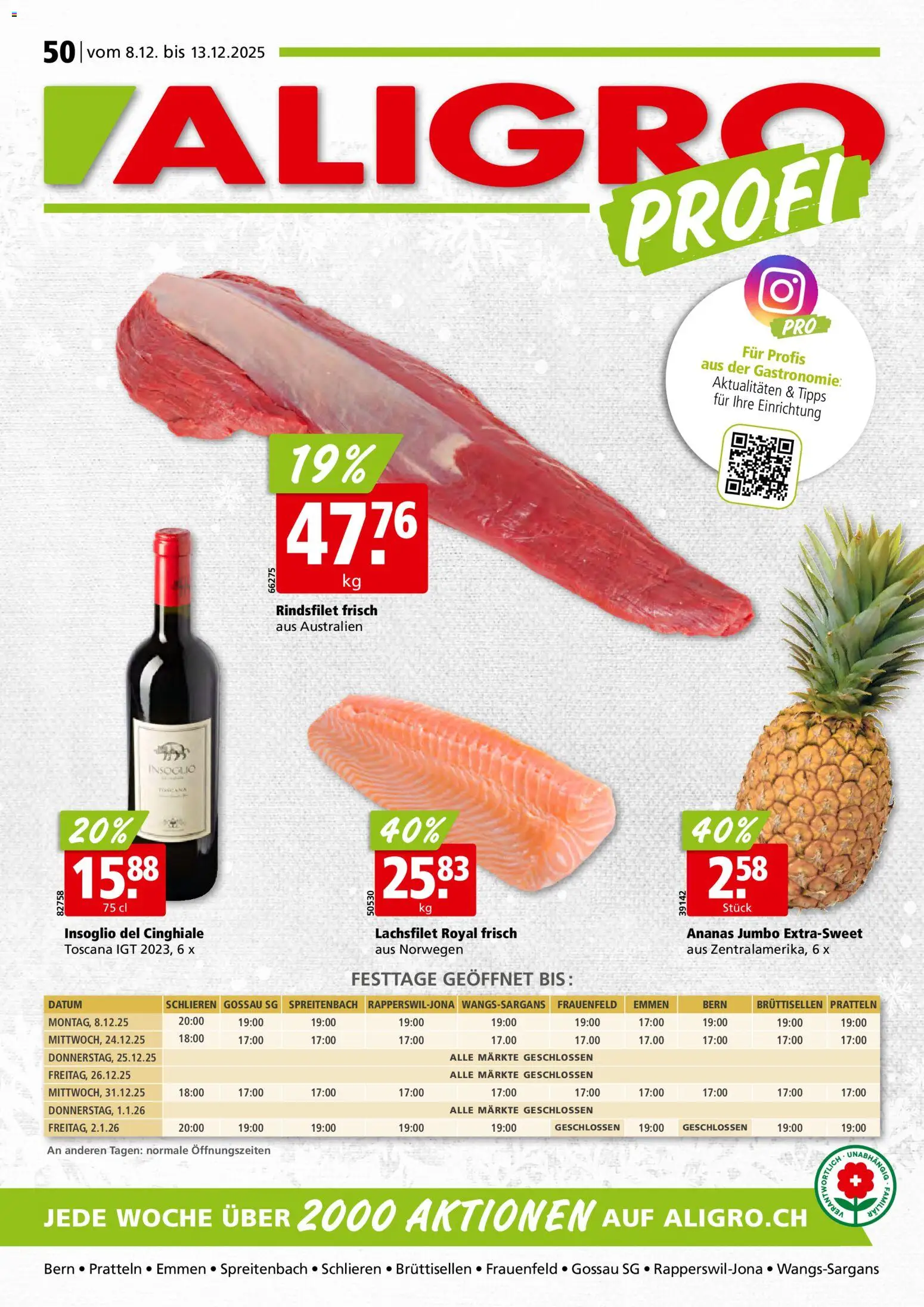 Vorschau des Merkblatts Aktionen vom Shop Aligro gültig von 08.12.2025 bis 13.12.2025