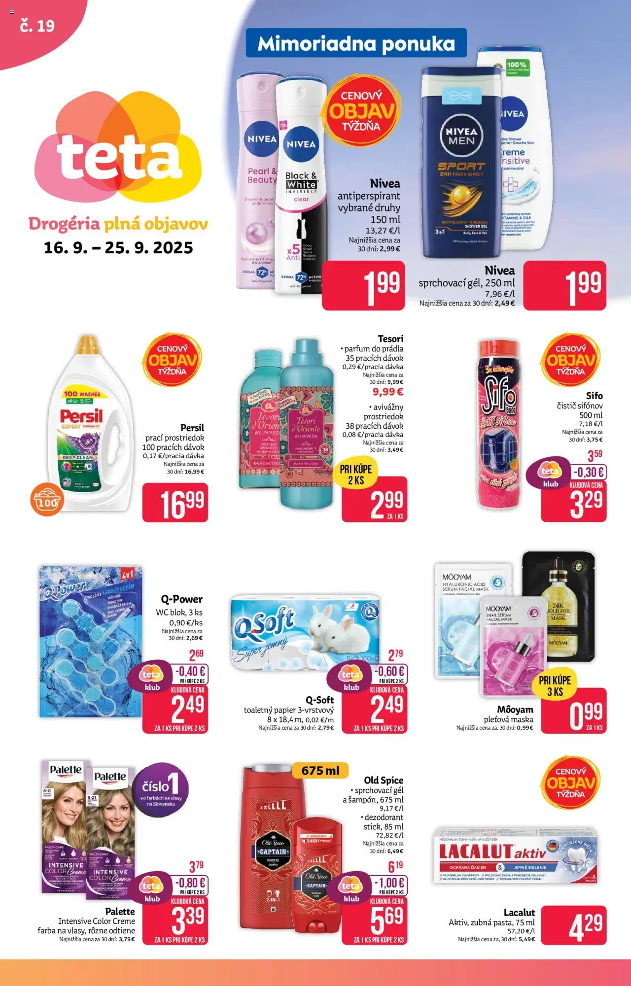 TETA Drogerie Leták od 16.09.2025 > Aktuálna online akcia