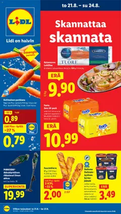 Kaupan Lidl Tarjoukset esikatselu, voimassa 21/08/2025