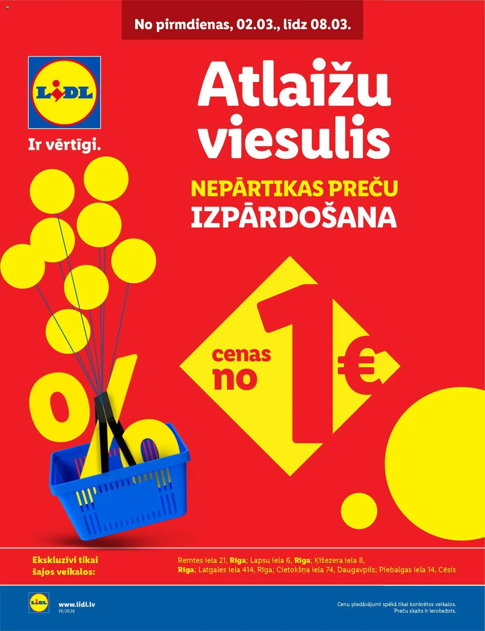 Skatīt Lidl akciju bukletu, derīgs no 02.03.2026.