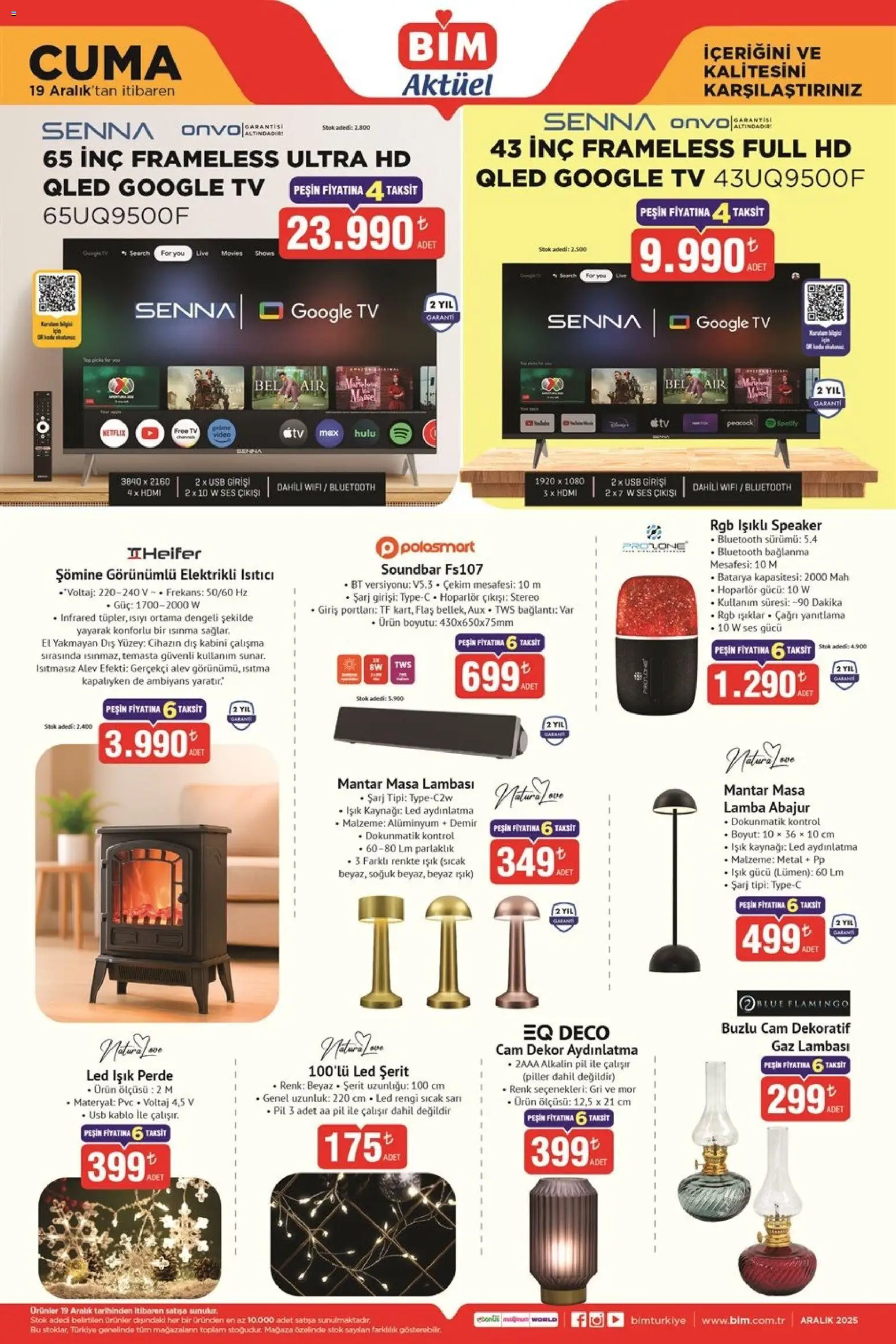 BİM Katalog Cuma 19.12.2025 - Broşürünün önizlemesi