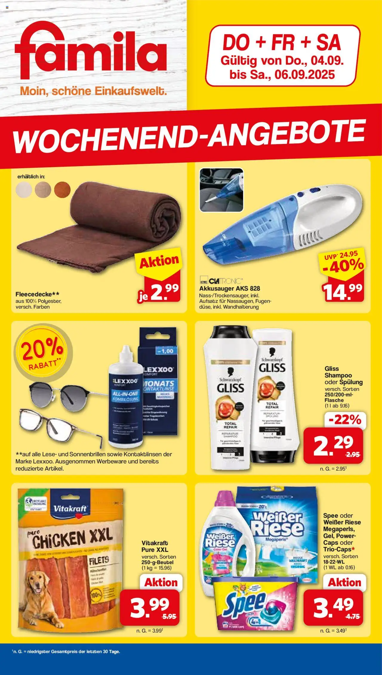 Famila Nordwest Wochenend-angebote (vom 04.09.2025 - 06.09.2025) - Spee, Shampoo, Spülung