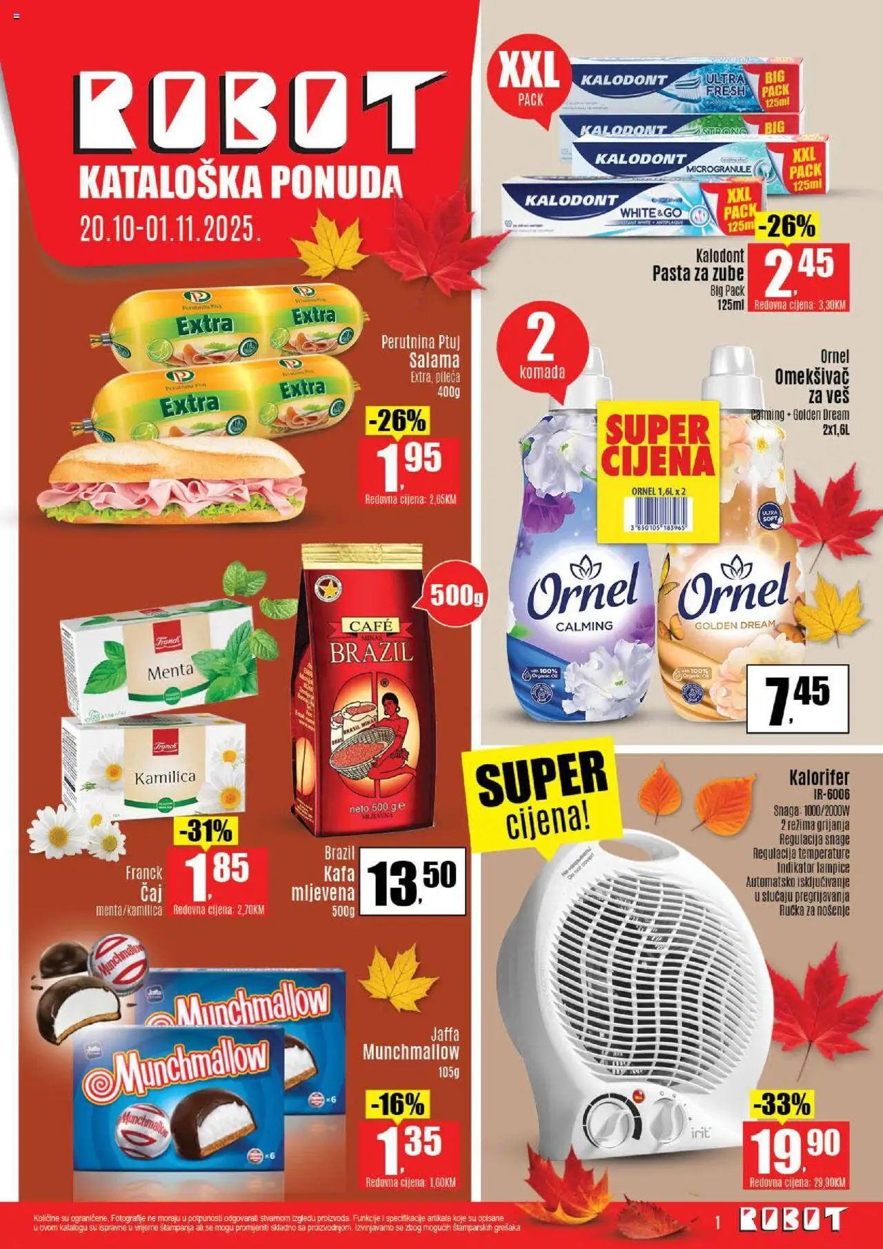 Pregled letka Katalog trgovine Robot vrijedi od 2025.10.20