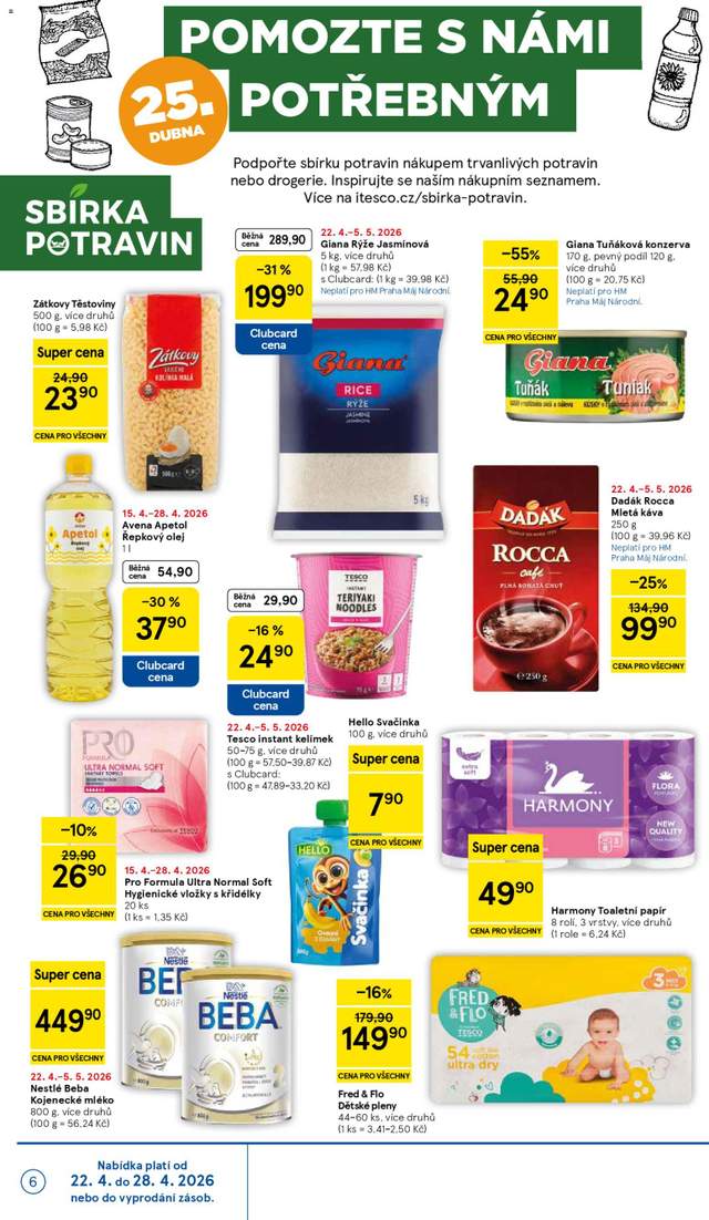 Nový Tesco leták od 22.04.