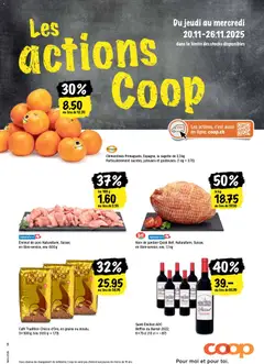 Vorschau des Merkblatts Les actions de la semaine vom Shop Coop gültig von 20.11.2025 bis 26.11.2025
