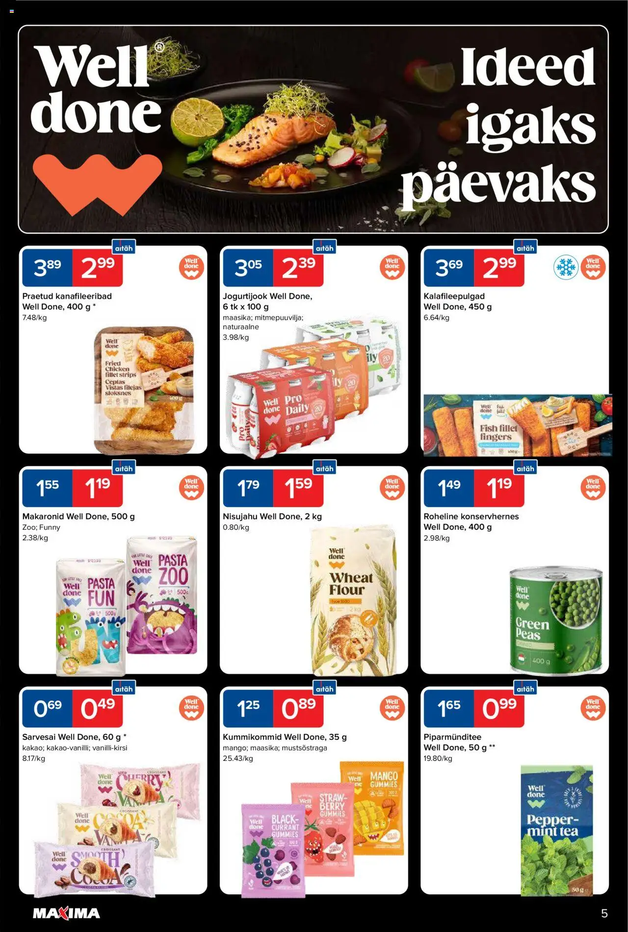 Maxima kliendilehe eelvaade alates 2025.10.14