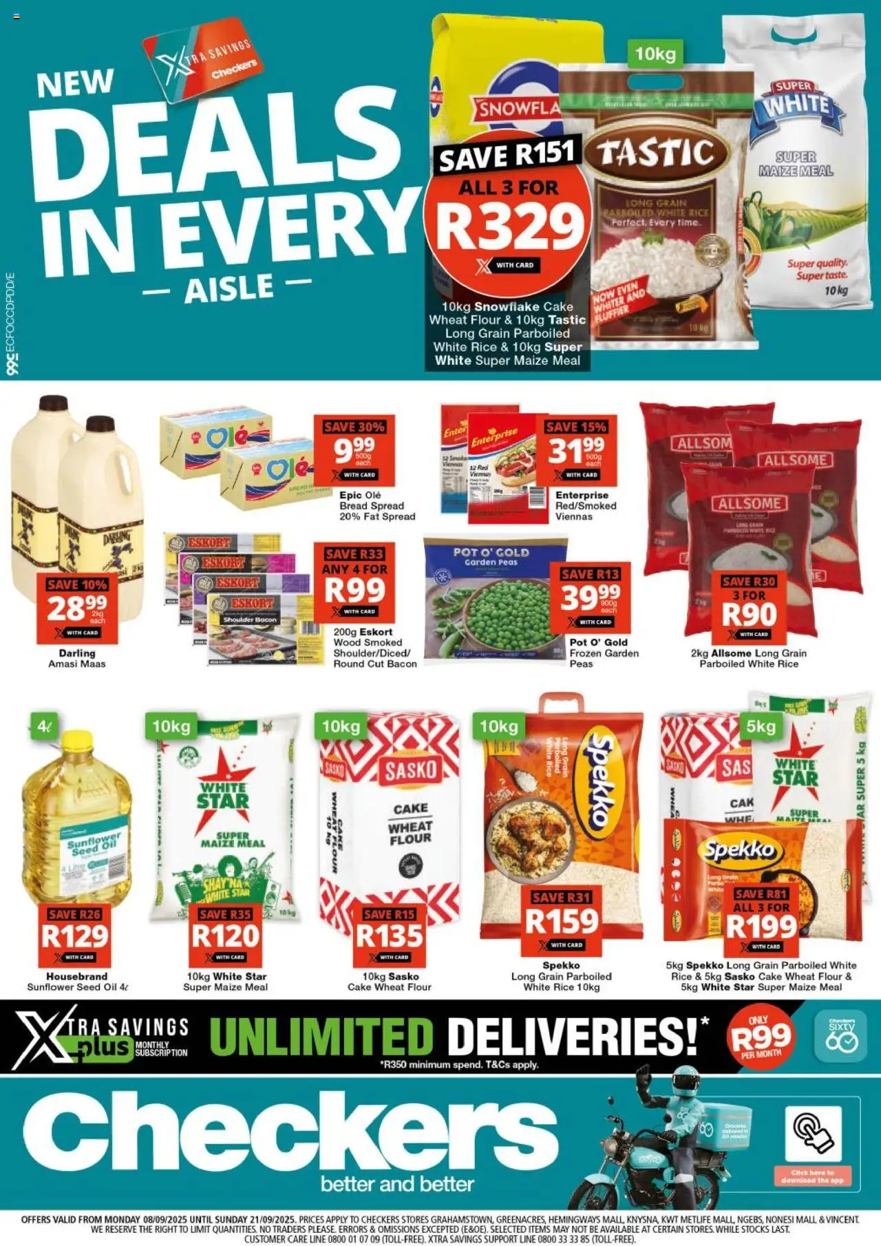 Checkers Eastern Cape - Xtra Savings 08/09 - 21/09/2025 >> Catalogue