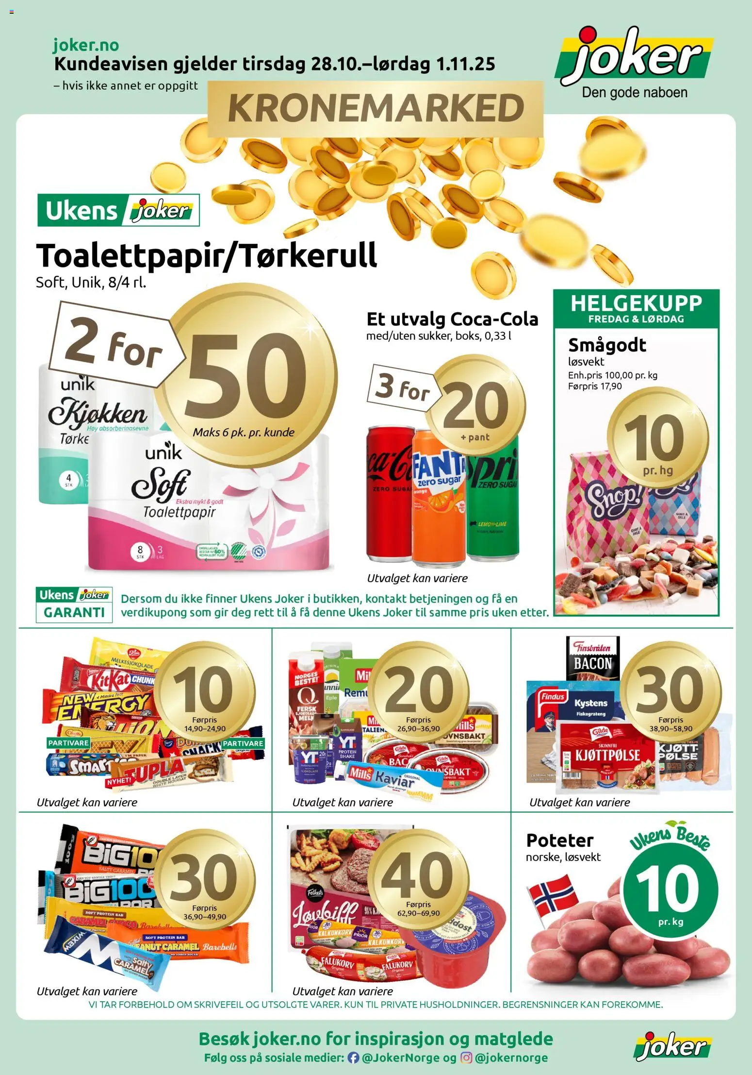 Kundeavis Joker gyldig fra 28/10/2025 - Sidenummer 1