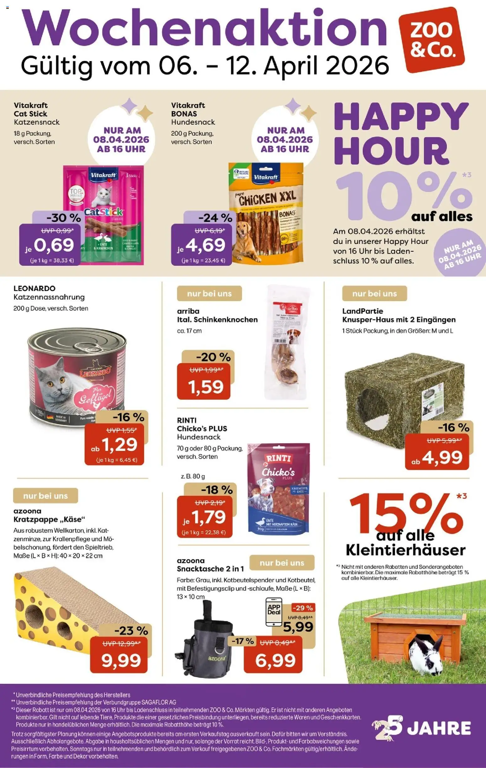 Vorschau von dem Prospekt des Geschäftes Zoo & co, gültig ab dem 06.04.2026 - Uhr, Käse, Kaninchen, Ente