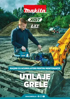 Previzualizarea de cataloage: Makita Catalog - Broșură Mașini cu acumulatori pentru mentenanță utilaje grele valabil de la 01.09.2023