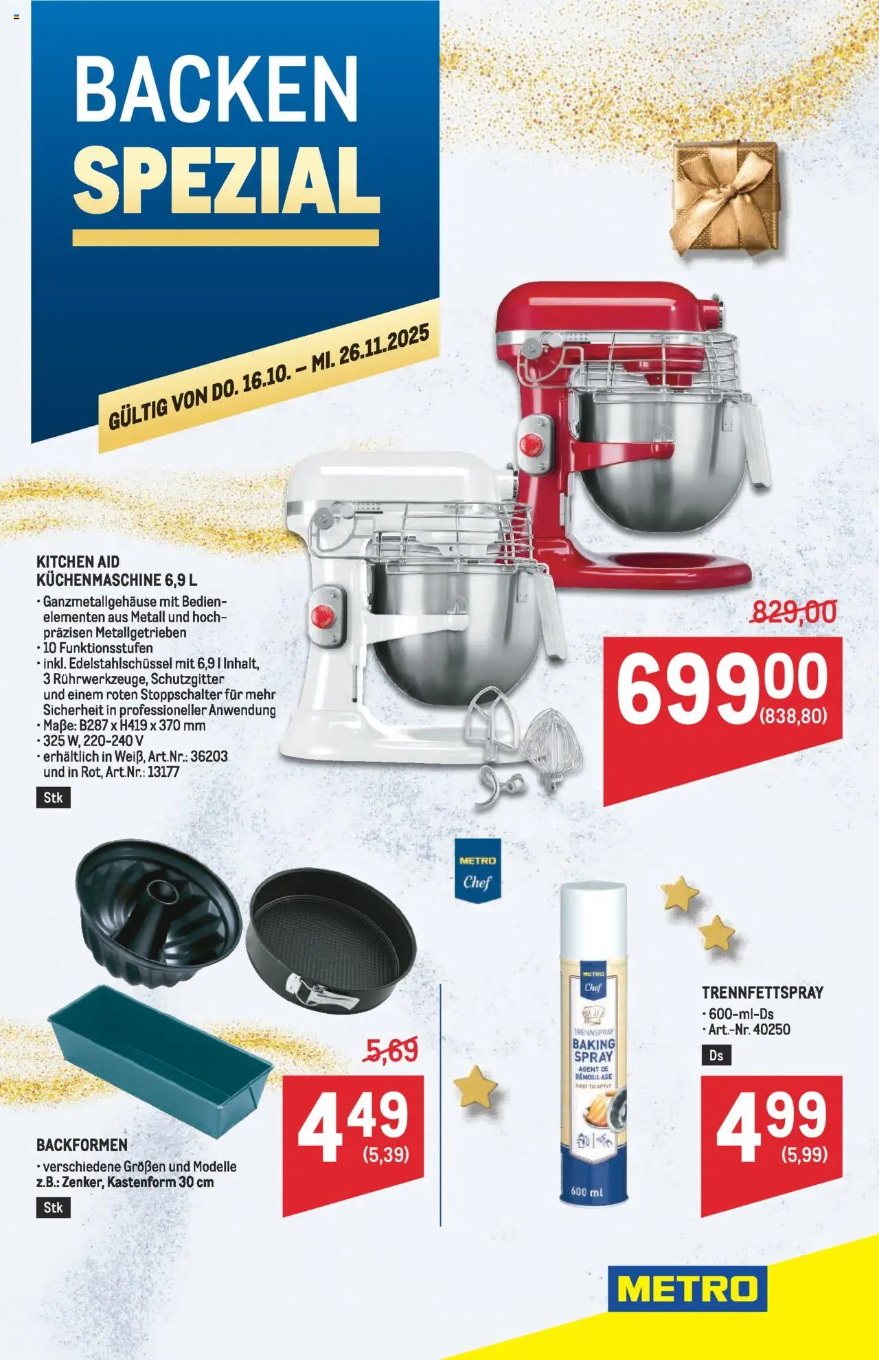  Metro Backen Spezial ab (16.10.2025 - 26.10.2025) - Seite 1