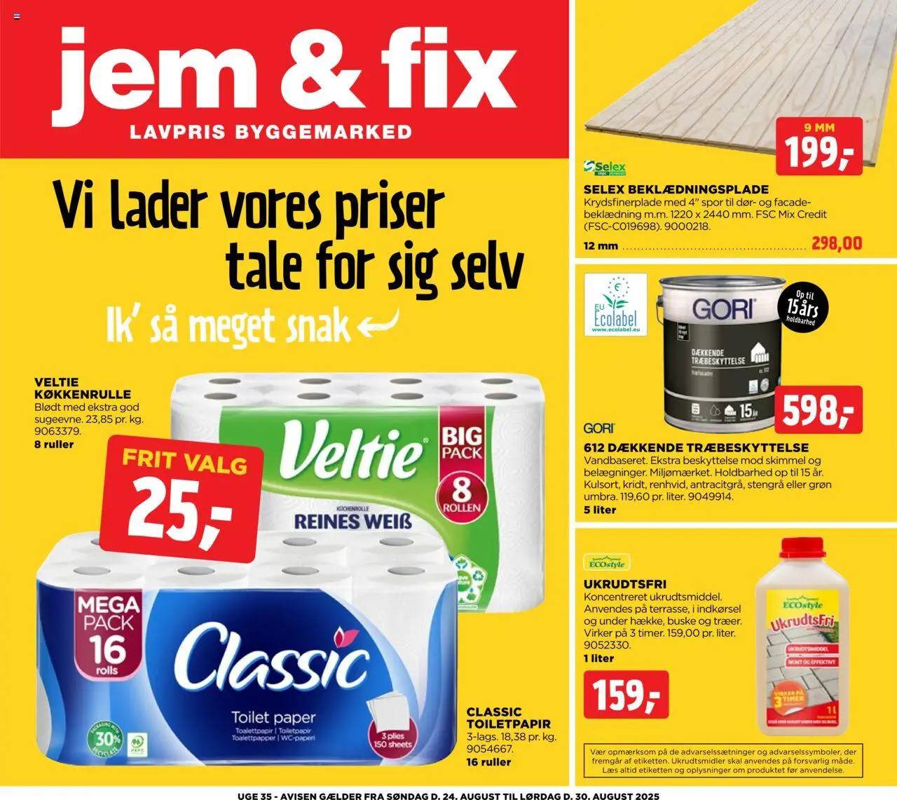Jem & fix tilbudsavis gyldig fra 24/08/2025 - side 1