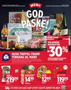 Forhåndsvis Meny kundeavis fra butikk Meny gyldig fra 23/03/2026