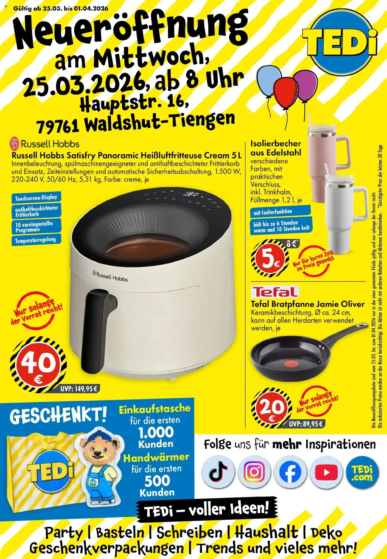 Vorschau von dem Prospekt des Geschäftes TEDi, gültig ab dem 25.03.2026