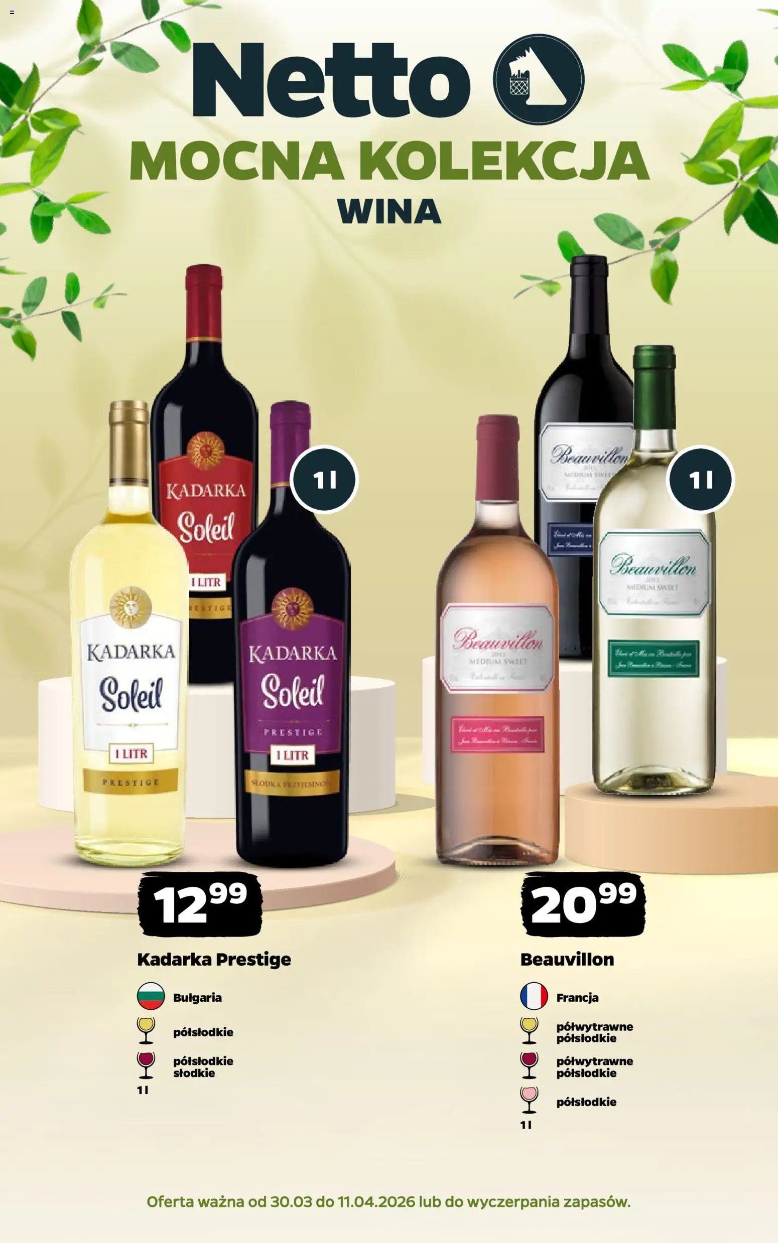 Pogląd gazetki "Netto gazetka - Wina" ze sklepu Netto ważnej od 30.03.2026