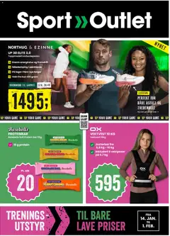 Forhåndsvis Treningsutstyr til bare lave priser fra butikk Sport Outlet gyldig fra 14/01/2026