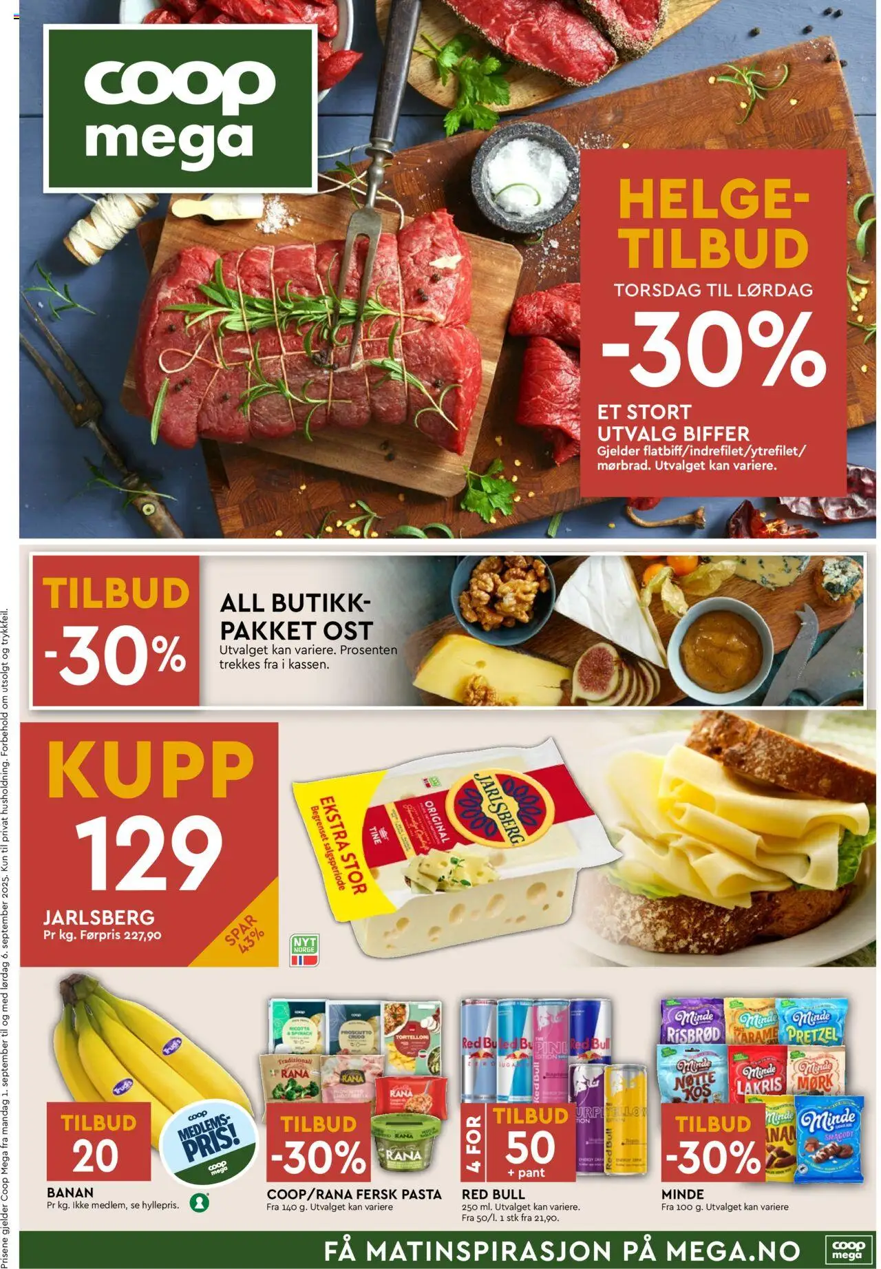 Kundeavis Coop Mega gyldig fra 01/09/2025 - Sidenummer 1