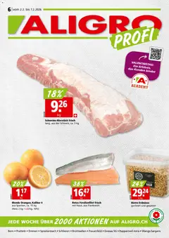 Vorschau des Merkblatts Aktionen Schlieren, Gossau SG, Frauenfeld, Rapperswil-Jona, Sargans, Bern, Brüttisellen, Pratteln, Emmen, Spreitenbach vom Shop Aligro gültig von 02.02.2026 bis 07.02.2026