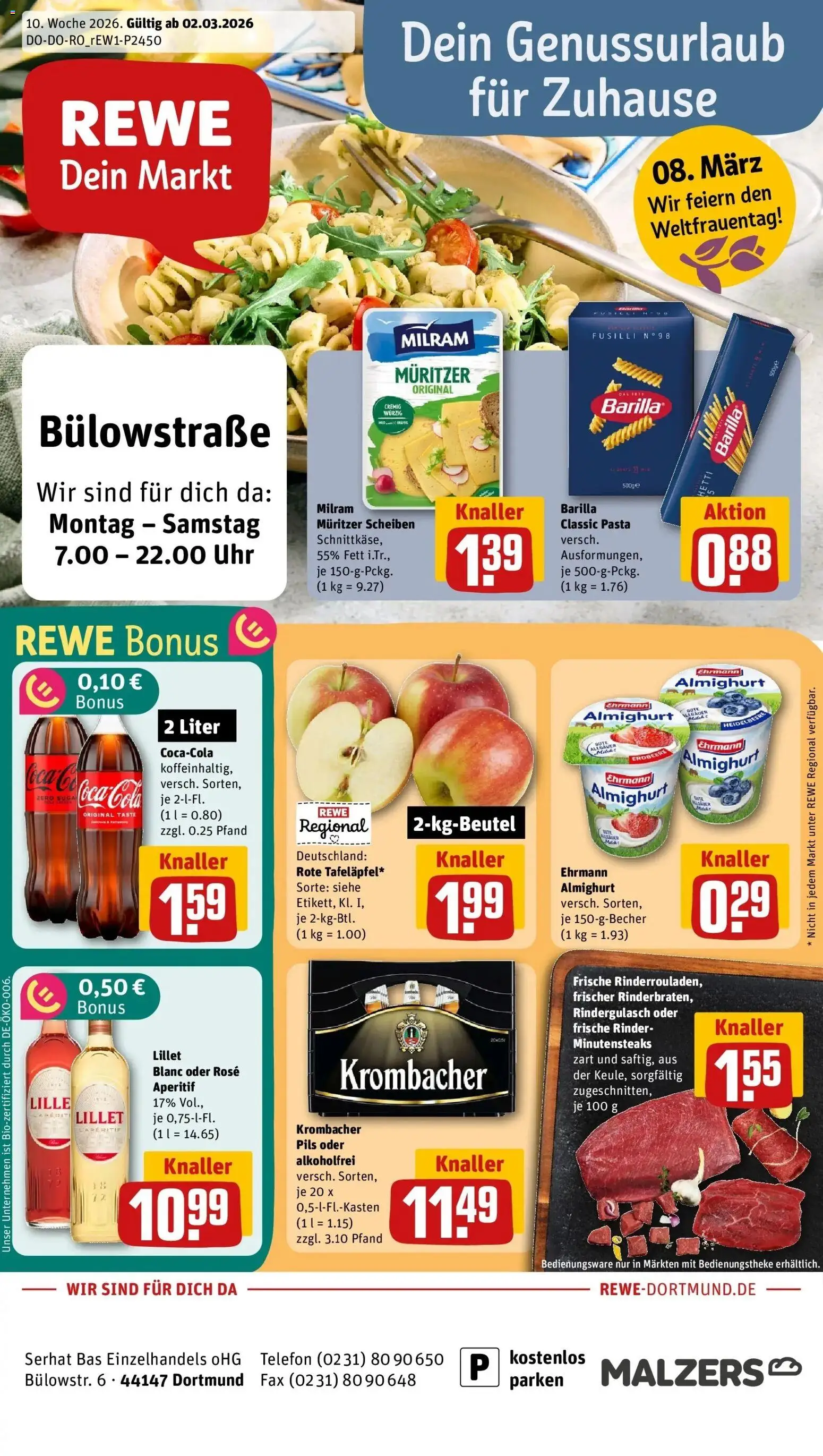 Vorschau von dem Prospekt des Geschäftes Rewe, gültig ab dem 02.03.2026