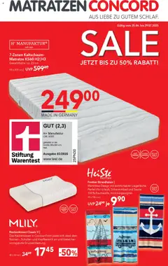 Vorschau von dem Prospekt des Geschäftes Matratzen Concord, gültig ab dem 25.06.2025