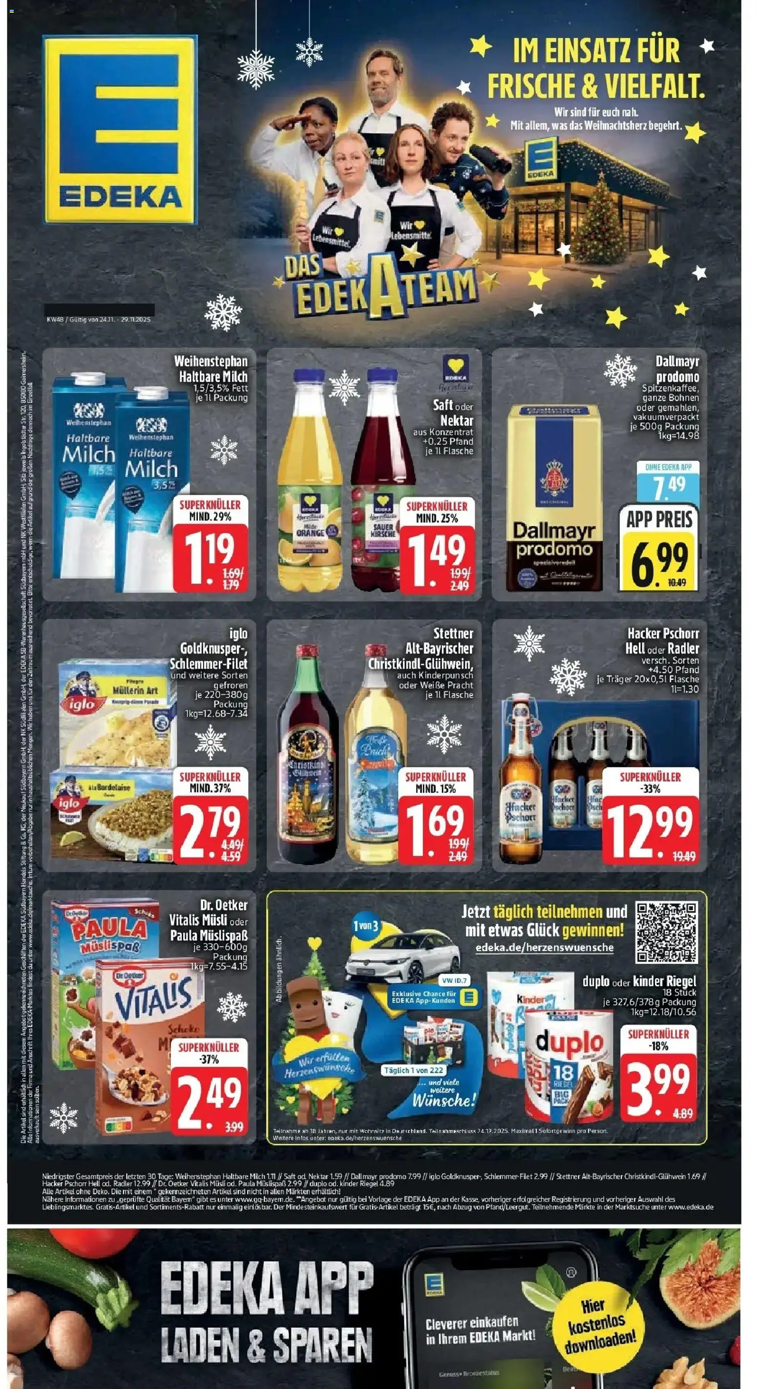 Vorschau von dem Prospekt des Geschäftes Edeka, gültig ab dem 23.11.2025