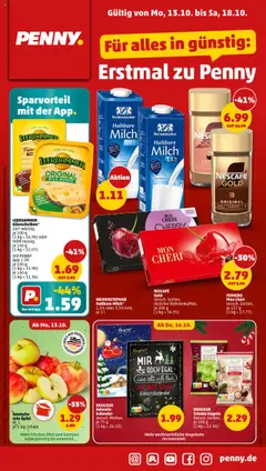 Vorschau von dem Prospekt des Geschäftes Penny, gültig ab dem 13.10.2025