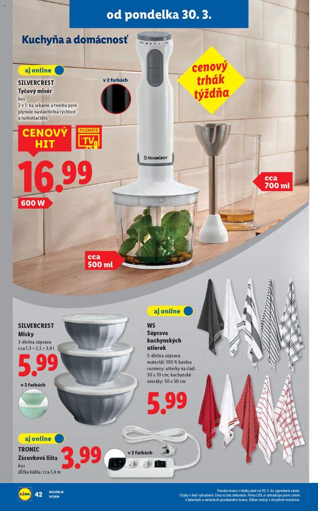 Nový Lidl leták od 30.03.