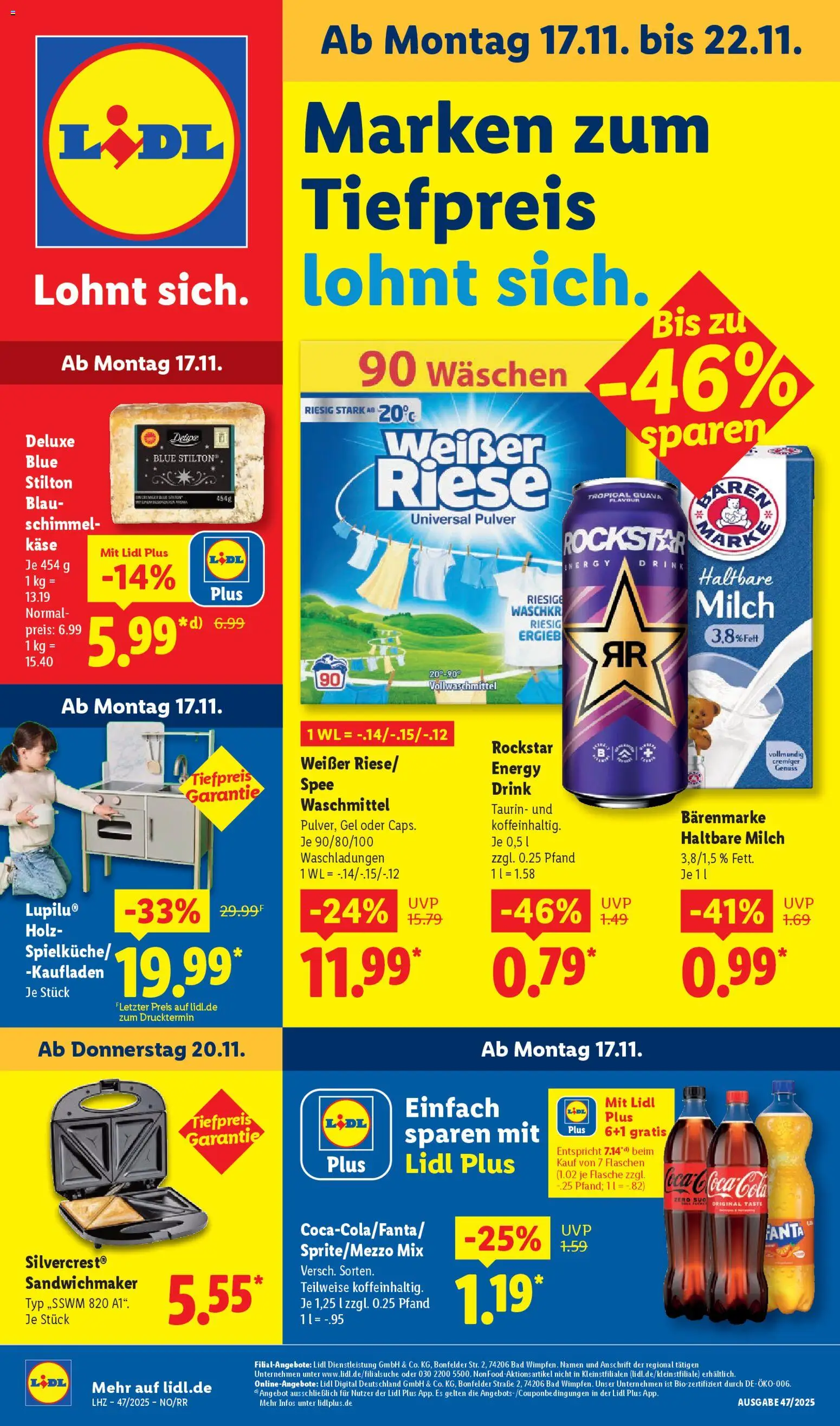 Vorschau von dem Prospekt des Geschäftes Lidl, gültig ab dem 17.11.2025