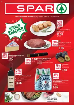 Vorschau des Merkblatts Aktionen vom Shop SPAR gültig von 02.10.2025 bis 08.10.2025