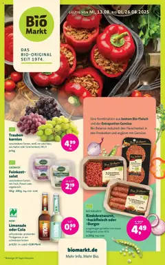 Vorschau von dem Prospekt des Geschäftes BioMarkt, gültig ab dem 13.08.2025