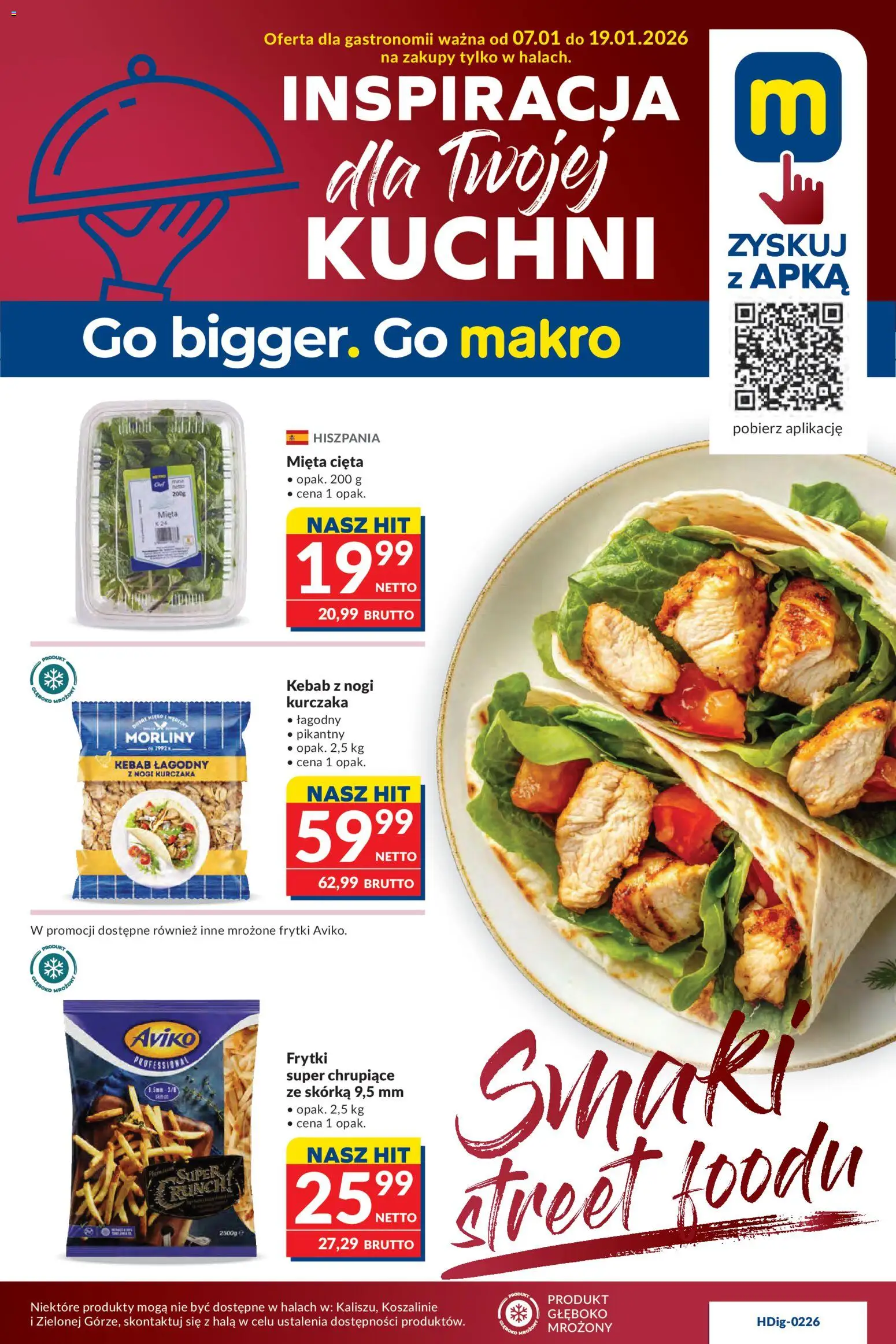 Pogląd gazetki "Oferta dla gastronomii" ze sklepu Makro ważnej od 07.01.2026