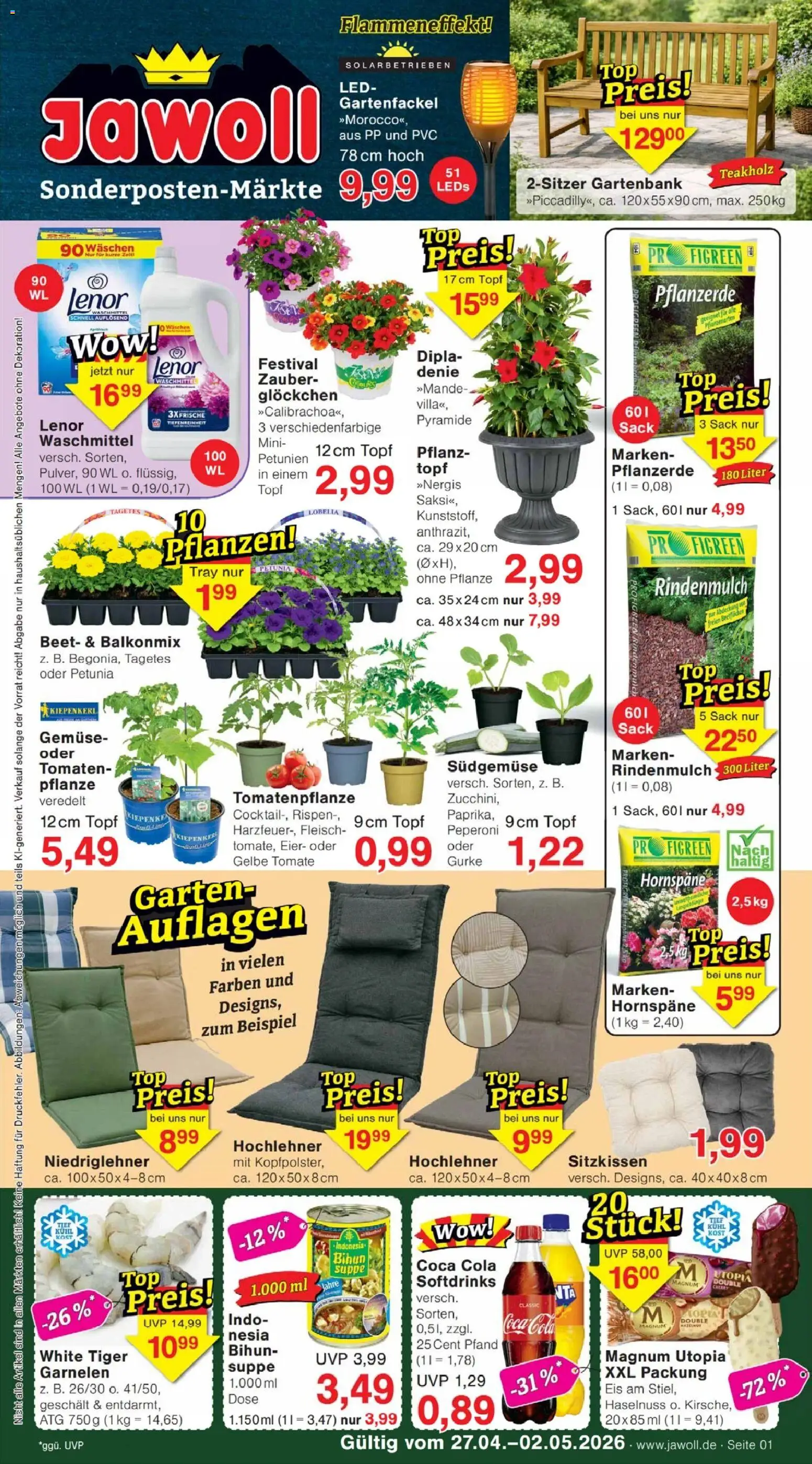 Vorschau von dem Prospekt des Geschäftes Jawoll, gültig ab dem 27.04.2026