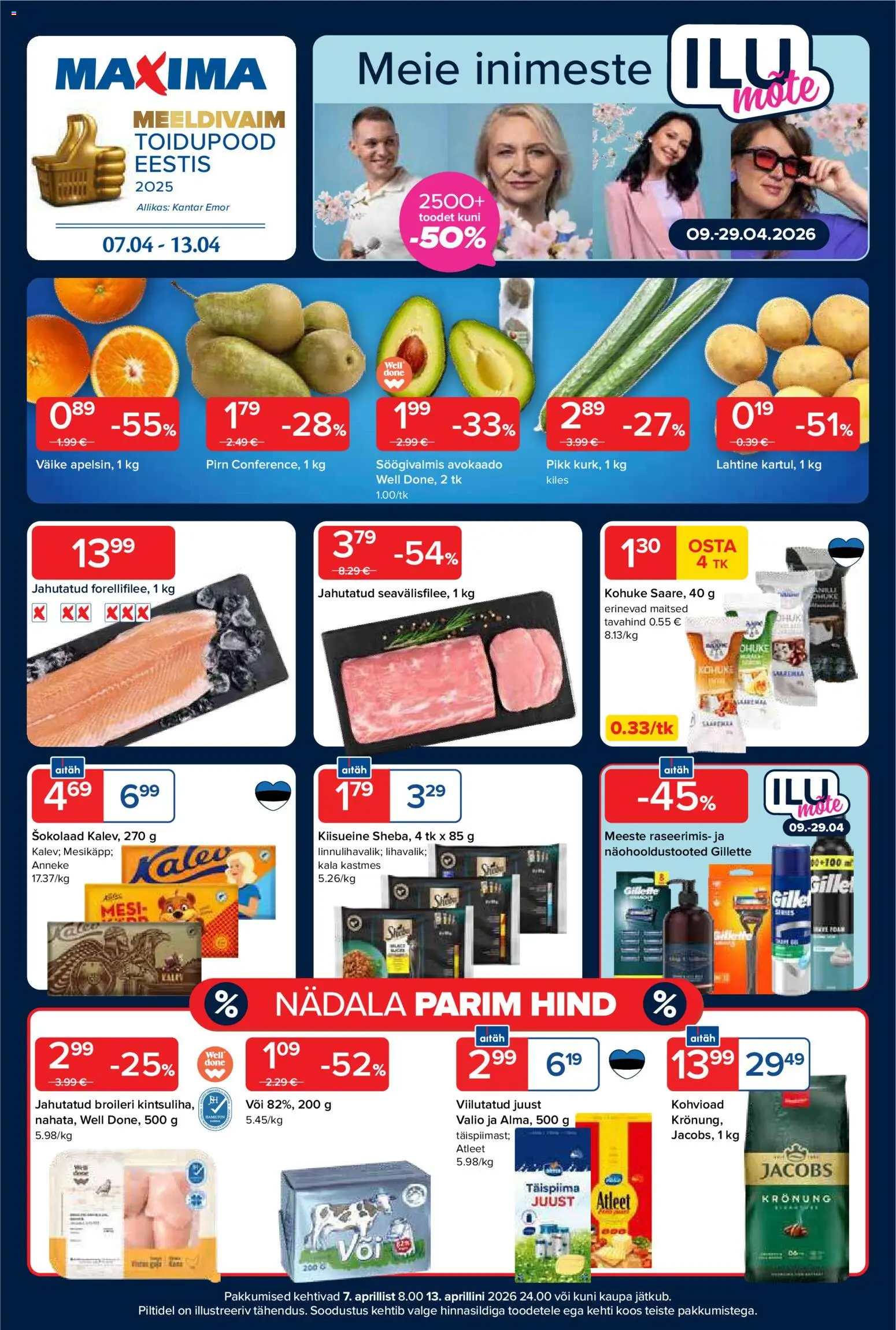 Maxima kliendilehe eelvaade alates 07.04.2026