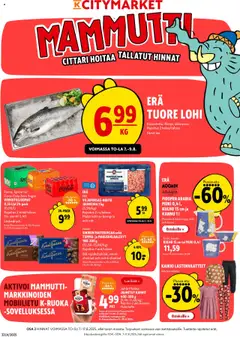 Kaupan K-Citymarket Tarjoukset esikatselu, voimassa 07/08/2025