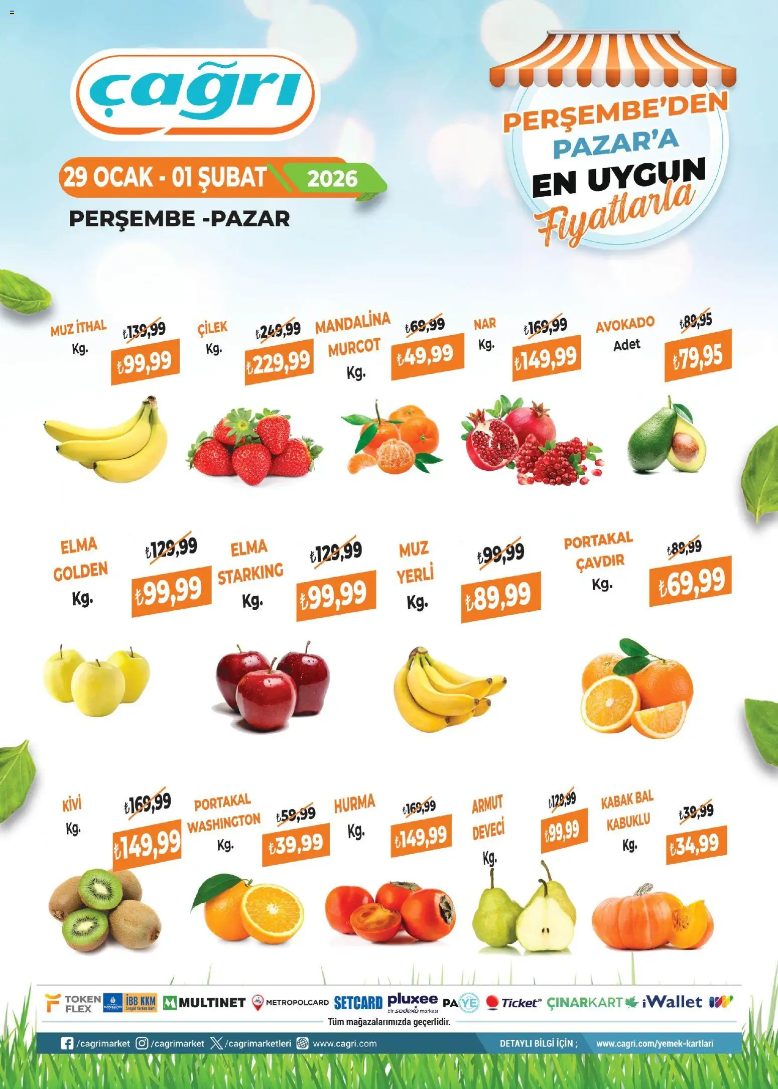 Çağrı Market Manav Katalog 29.01.2026 - Broşürünün önizlemesi