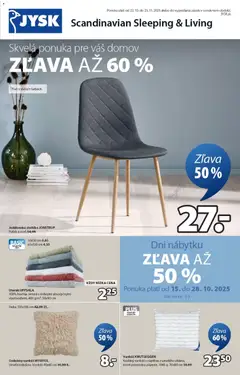 Náhľad JYSK letáku platného od 22.10.2025