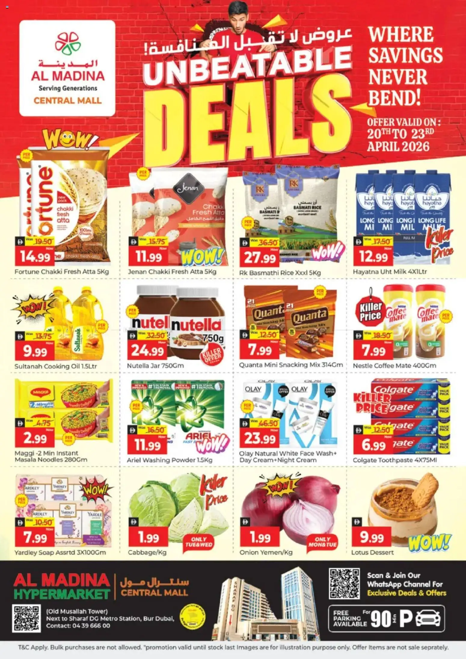 Preview of the catalogue Al Madina catalogue - Unbeatable Deals - Central Mall, Dubai of store Al Madina valid from 20 Apr, 2026