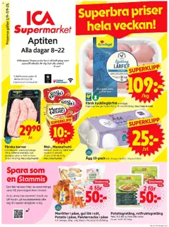 Förhandsgranska reklamblad Aktuella reklamblad ICA Supermarket från butik ICA Supermarket gäller från 01/09/2025