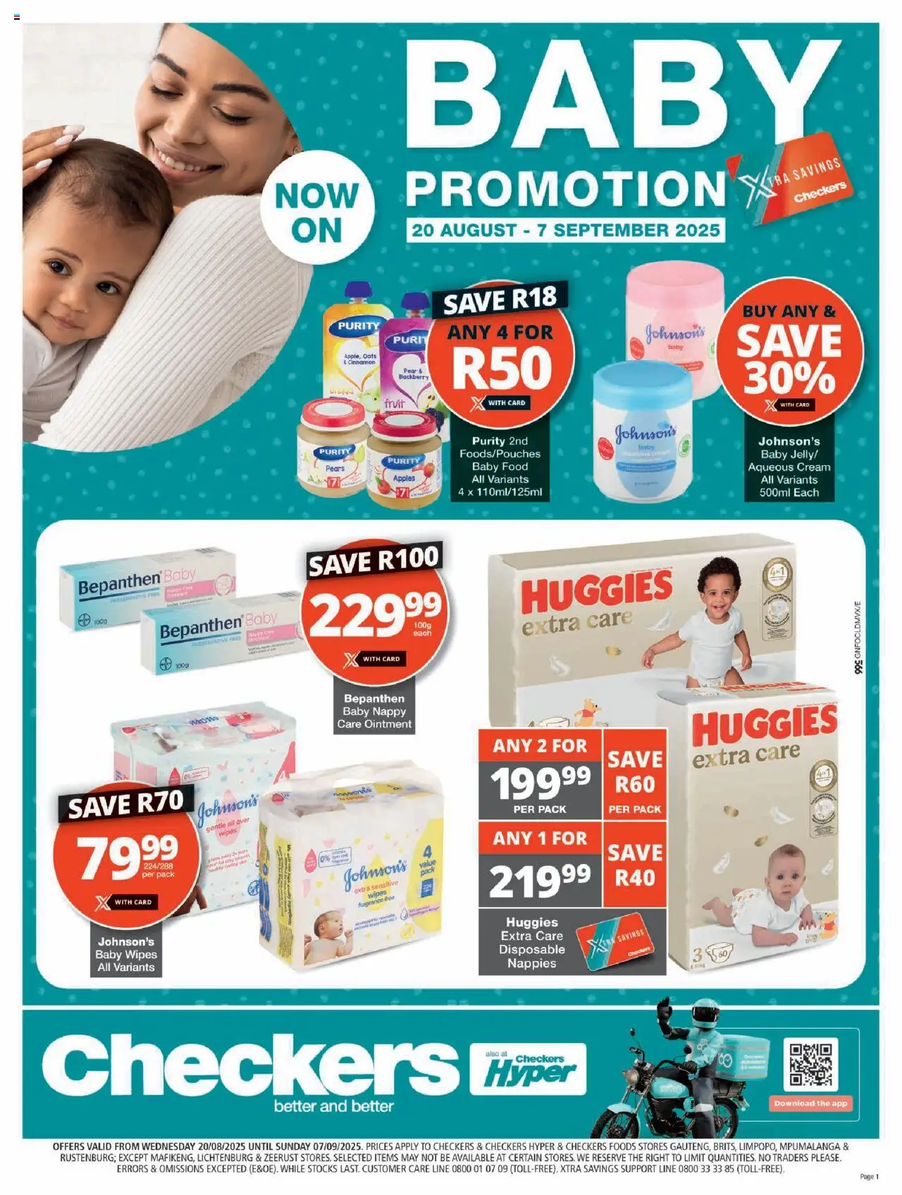 Checkers Gauteng - Baby Promotion 20/08 - 07/09/2025 >> Catalogue