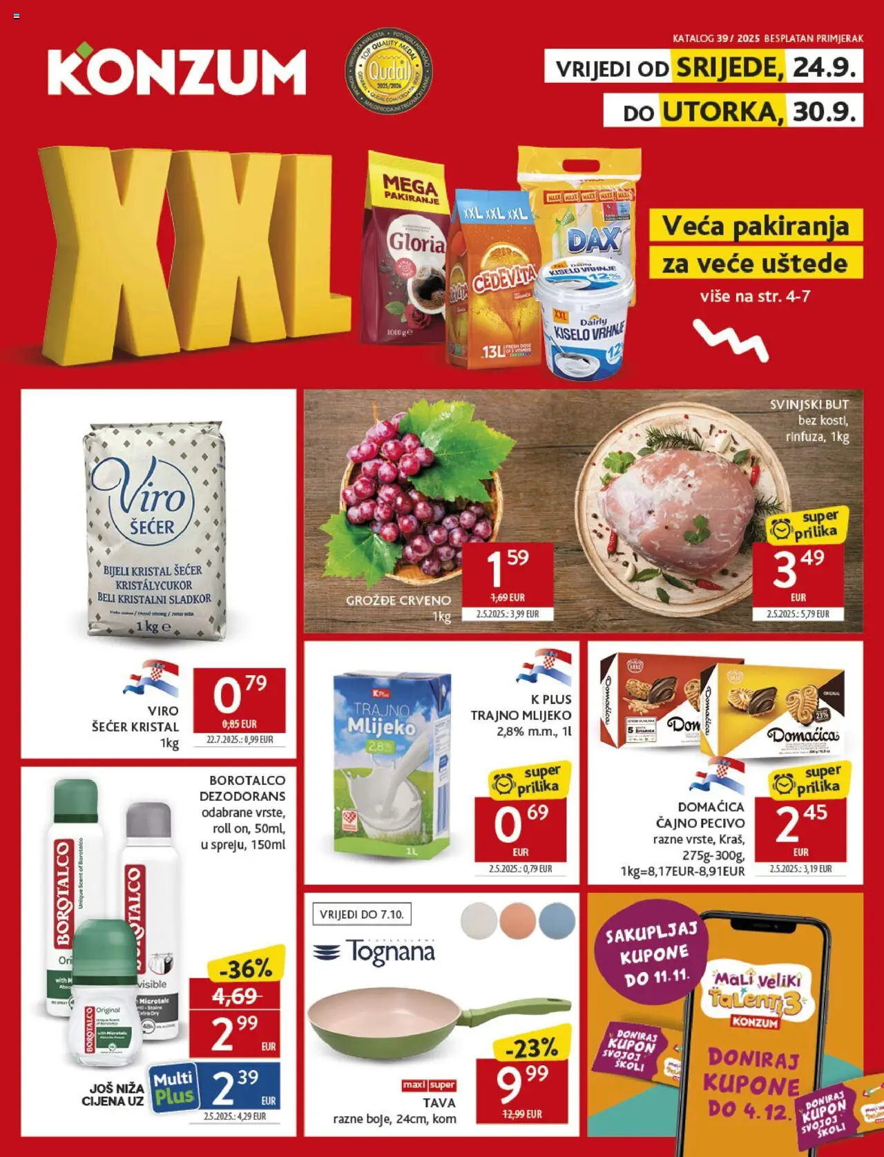 Konzum HR aktuális szórólap, érvényes 2025.09.24.-től - 1 oldal